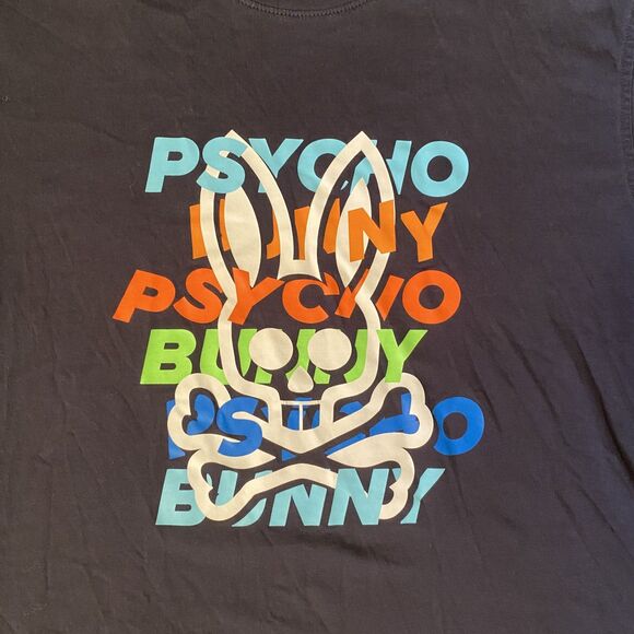 Psycho Bunny Black/Multicolor Shirt Size 6 (Large) - Picture 2 of 6